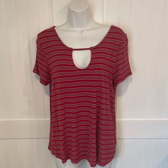 PINK roses top size L - Picture 1 of 4